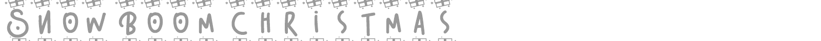 Snow Boom font preview